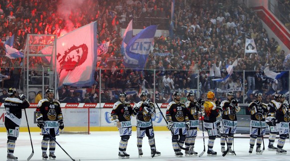 2008 feiern die Ambri-Fans einen der schönsten Siege der Klubgeschichte: Die Leventiner gewinnen auswärts in Lugano mit 6:0.