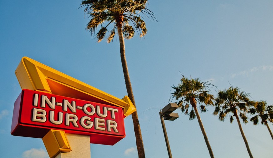 in-n-out burger hambuger fast food kalifornien california usa