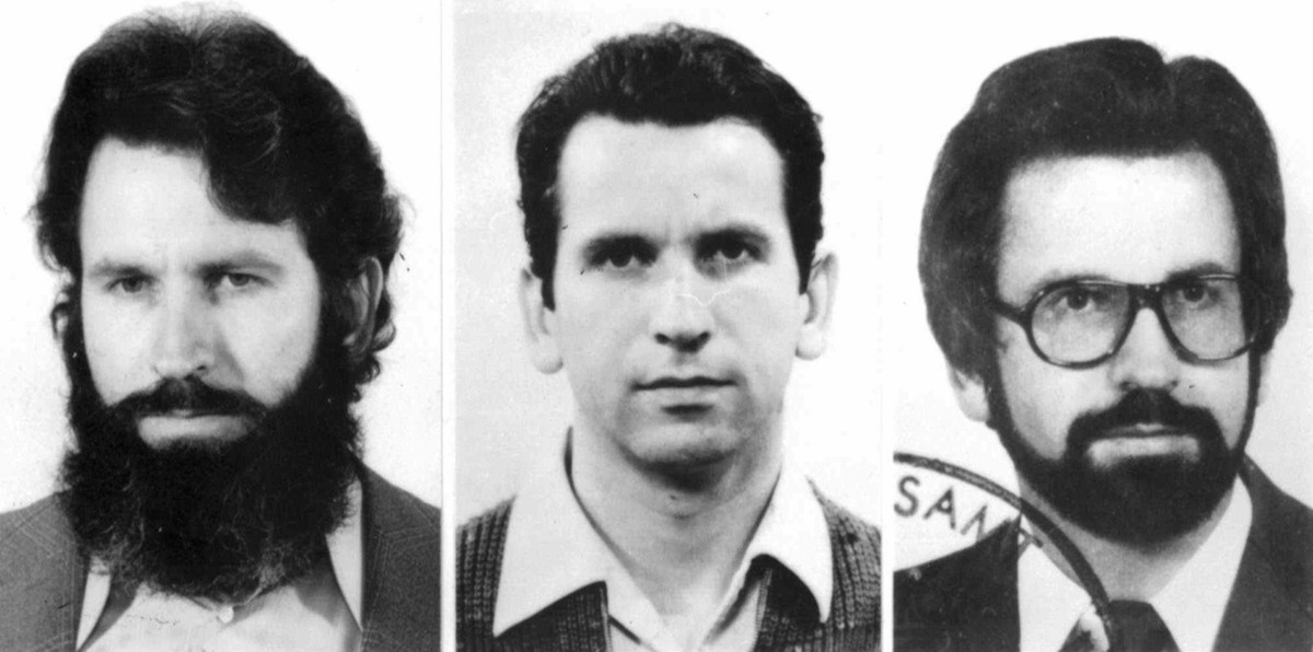 Walter Stuerm, Portraits aus verschiedenen Jahren. Stuerm veraenderte mehrfach sein Erscheinungsbild, um sich der Justiz zu entziehen. Gegen Walter Stuerm, bekannt als "Ausbrecherkoenig" wir ...