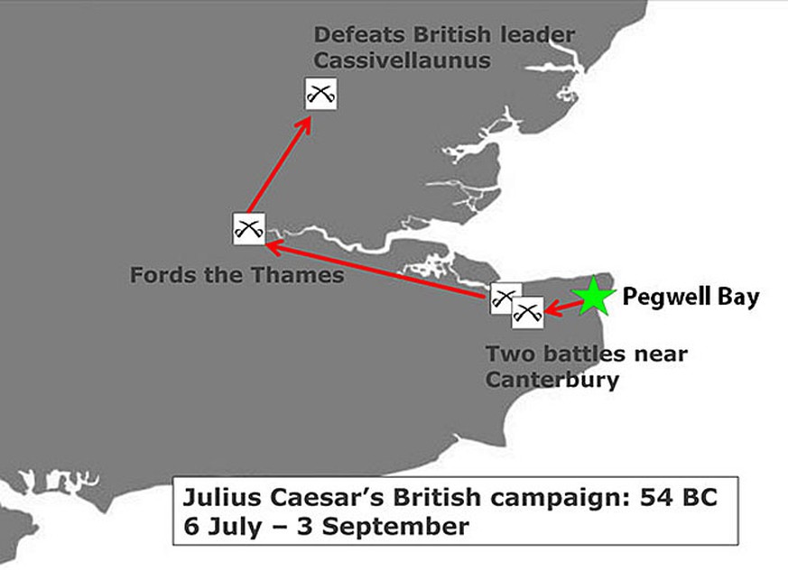 Der zweite Feldzug Cäsars in Britannien