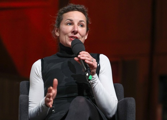 January 27, 2023, Berlin: the author Juli Zeh at the premiere of her book "between worlds" in the large broadcasting hall of the RBB. "between worlds" was published on 25 January 2023 in Luchterhand V ...