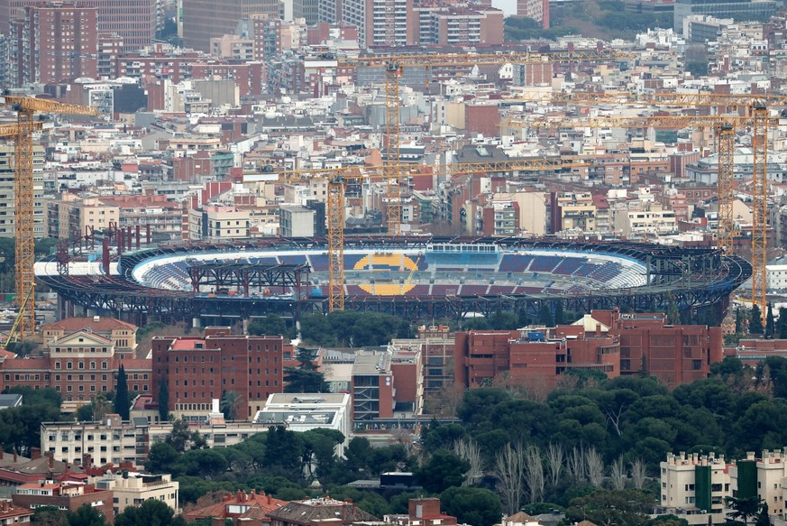 Construction of the third tier of the Spotity Camp Nou At the Spotify Camp Nou, the construction work on the third tier is already visible. This structure must be finished by the end of May otherwise, ...