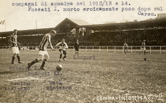 Ernst Peterli schoss 1909/10 in 16 Spielen 25 Tore für Inter und wurde damit Torschützenkönig.