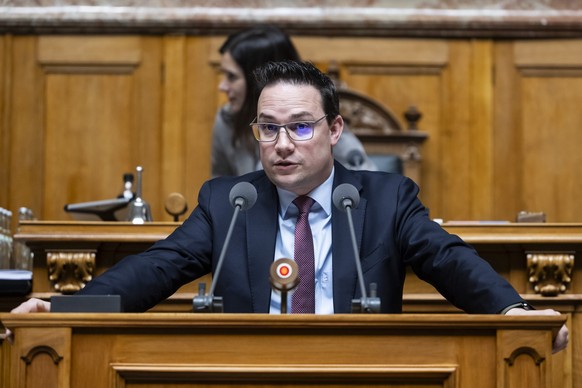 Alex Farinelli, FDP-TI, spricht zur Grossen Kammer, an der Wintersession der Eidgenoessischen Raete, am Montag, 11. Dezember 2023 im Nationalrat in Bern. (KEYSTONE/Alessandro della Valle)