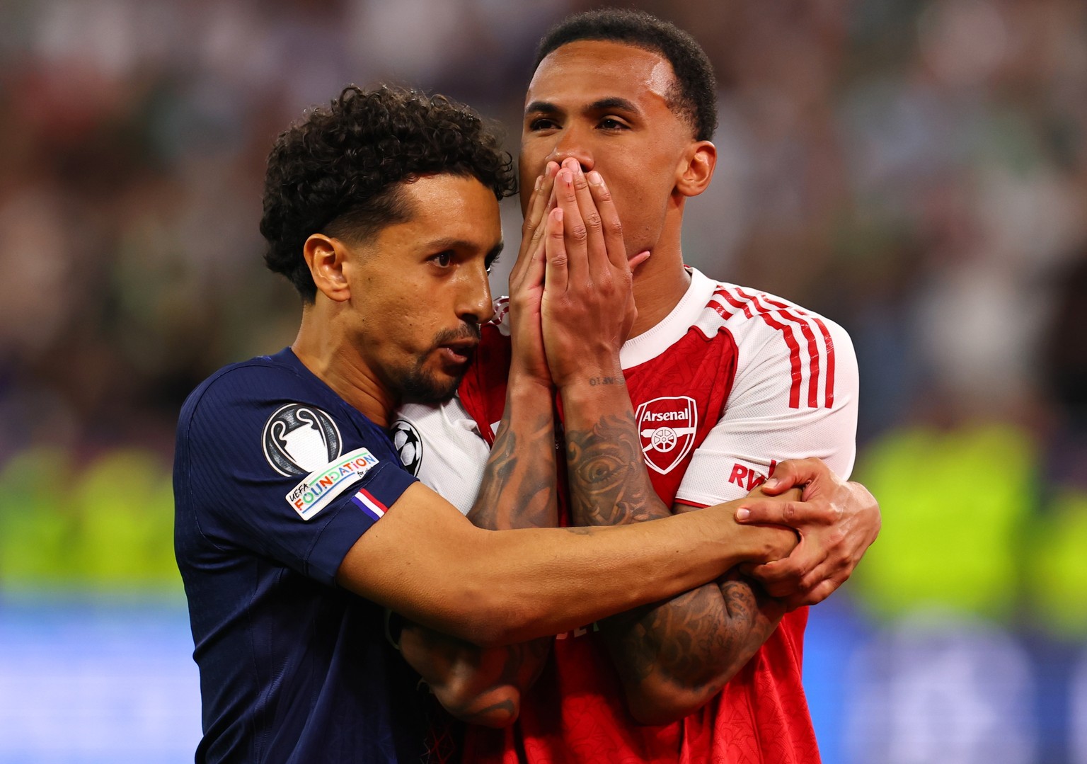 PSG-Kapitän zeigt Grösse – nach dem Triumph tröstet Marquinhos Arsenals Pechschützen