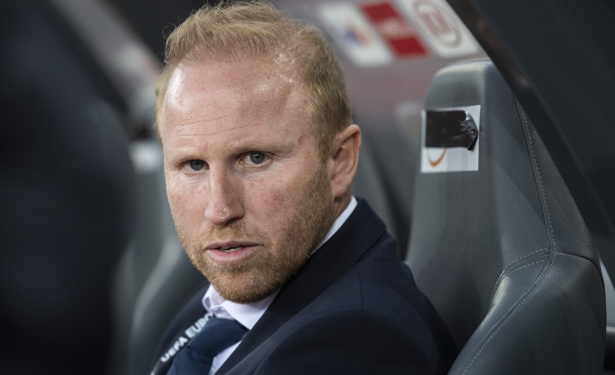 Zurich's Headcoach Ludovic Magnin reacts during an UEFA Europe League 2018/2019 group A soccer match between Switzerland's FC Zurich and Bulgaria's PFC Ludogorets Razgrad at the Letzigr ...