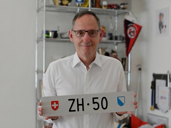 Regierungsrat Mario Fehr aus Zürich mit der Autonummer ZH 50