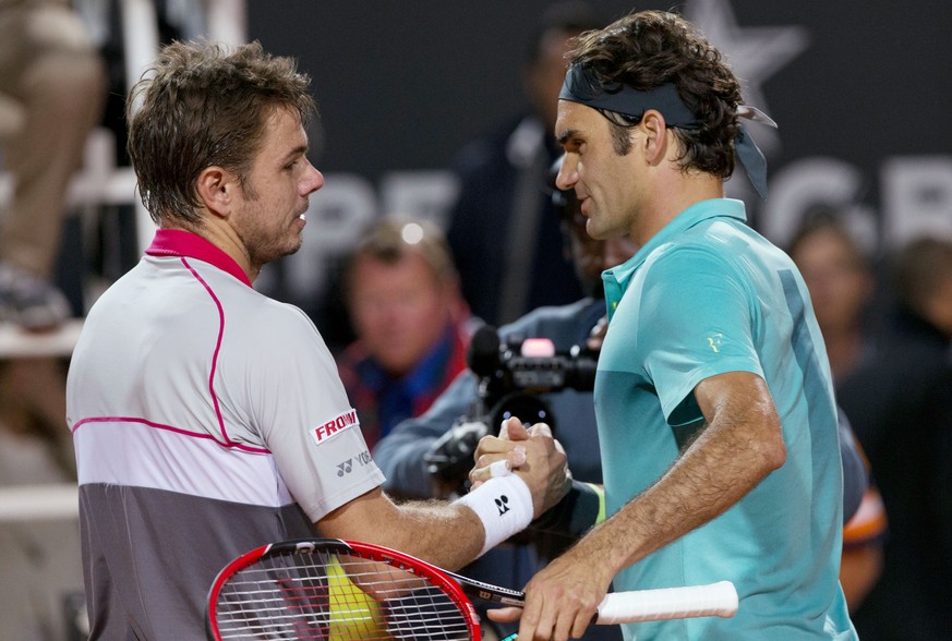 Wawrinka muss seinem Kumpel Federer gratulieren – er war chancenlos.