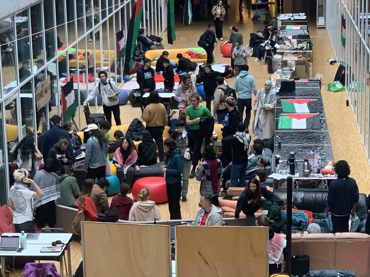 Occupation de l'Université de Lausanne, le 3 mai 2024.
