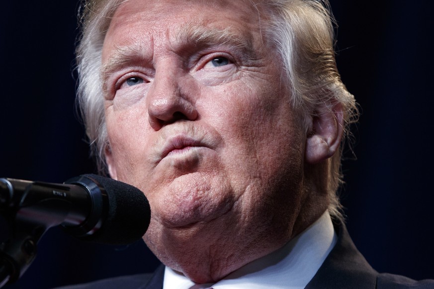 Republican presidential candidate Donald Trump speaks during a campaign rally, Friday, Aug. 5, 2016, in Green Bay, Wis. (AP Photo/Evan Vucci)