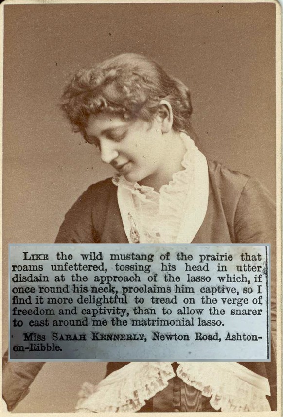 Victorian Women: An 1889 Magazine Asked Women Why They Think They’re Single. The Replies Were Hilarious


Bertha Haft Bertha Haft, who strikes an actress s pose, displays the hourglass figure to which ...