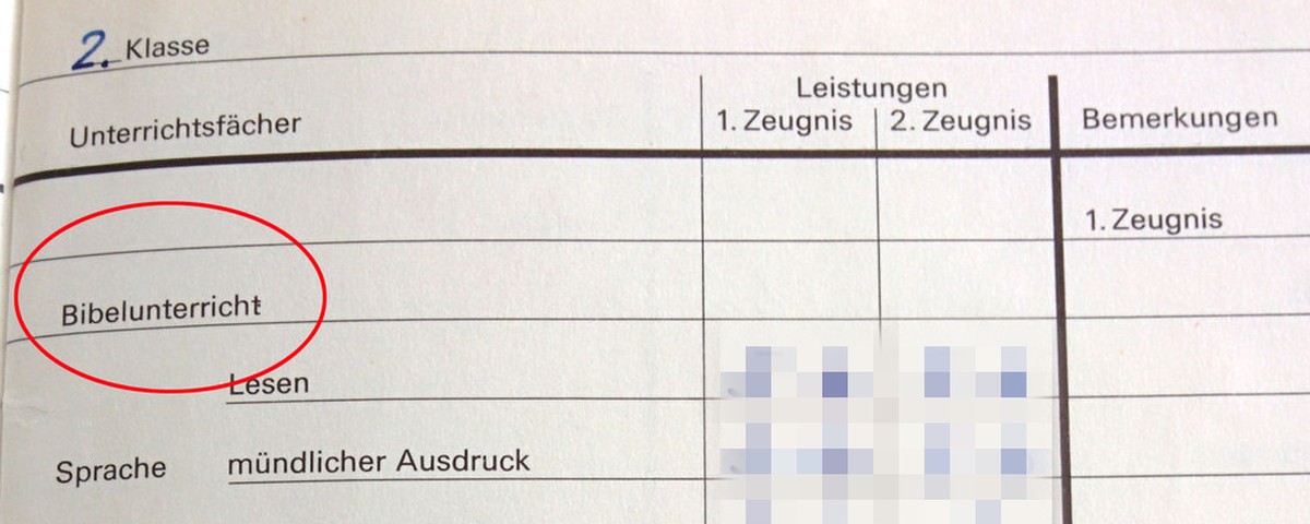 Aargauer Primarschulzeugnis 1985.