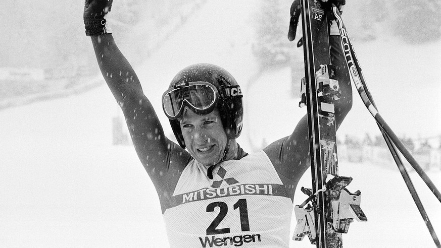 Die Geburtsstunde einer Legende: Bill Johnson triumphiert im Januar 1984 am Lauberhorn.