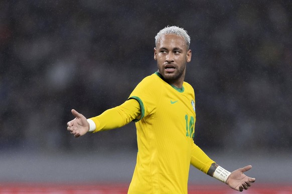 Neymar Jr BRA, JUNE 6, 2022 - Football / Soccer : Kirin Challenge Cup 2022 match between Japan 0-1 Brazil at National Stadium in Tokyo, Japan. Noxthirdxpartyxsales PUBLICATIONxNOTxINxJPN 190569131