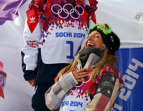 Die strahlende Siegerin Jamie Anderson.