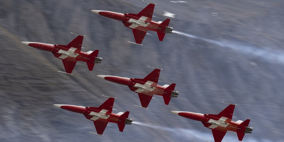 Die Kampfjets der Patrouille Suisse haben ihr Training wieder aufgenommen.