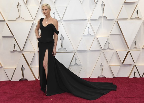 Charlize Theron arrives at the Oscars on Sunday, Feb. 9, 2020, at the Dolby Theatre in Los Angeles. (Photo by Richard Shotwell/Invision/AP)
Charlize Theron