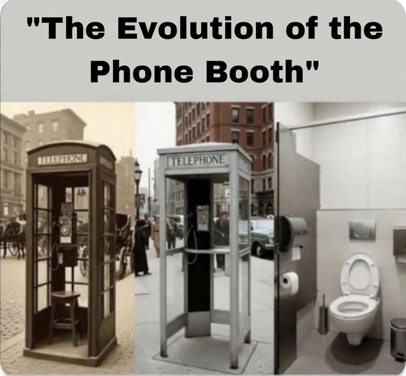 Die Evolution der Telefonkabine.