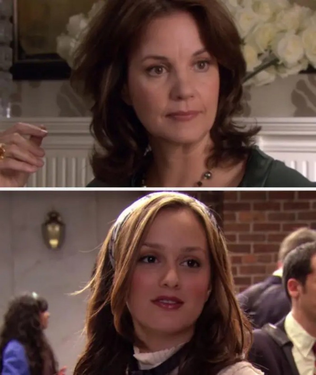 Margaret Colin as Eleanor and Leighton Meester as Blair Waldorf in Gossip Girl