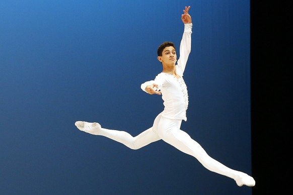 Denilson Almeida from Brazil performs his classic variation to win the Artistic prize during the final of the 45th Prix de Lausanne in Lausanne, Switzerland, Saturday, February 4, 2017. The Prix de La ...