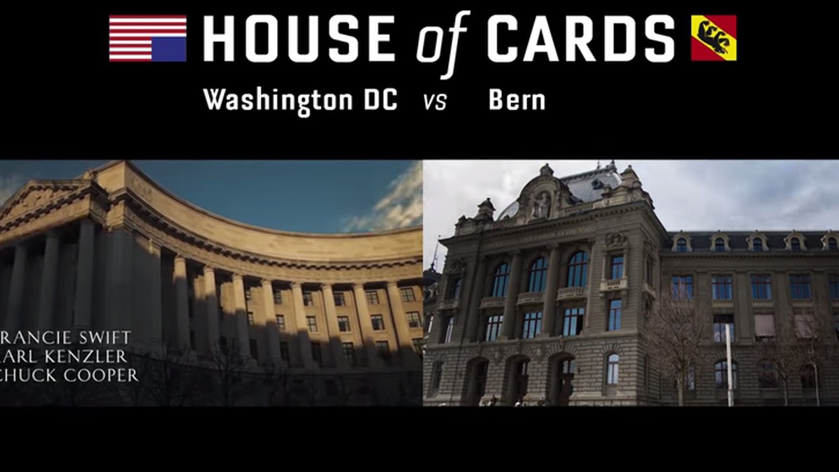 Video House of CardsIntro mit Aufnahmen aus Bern