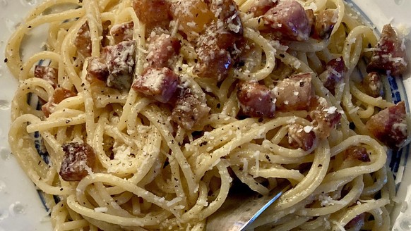 pasta alla gricia amatriciana lazio guanciale pecorino essen food italien rom kochen