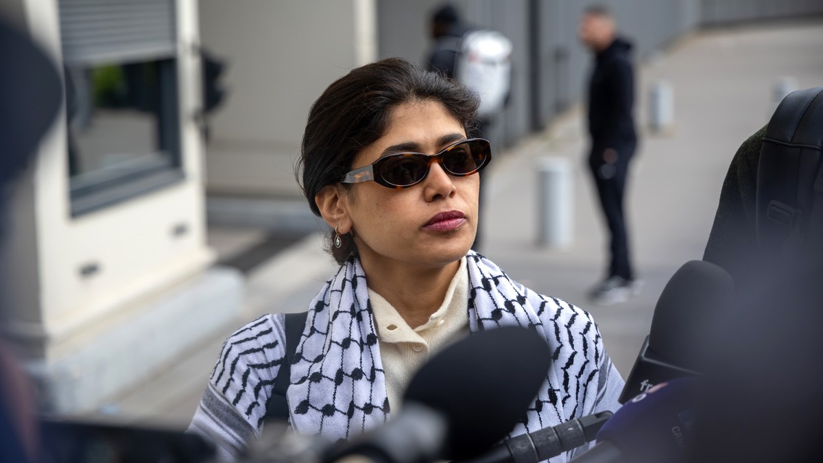 Französisch-palästinensische Europaabgeordnete Rima Hassan in Bern