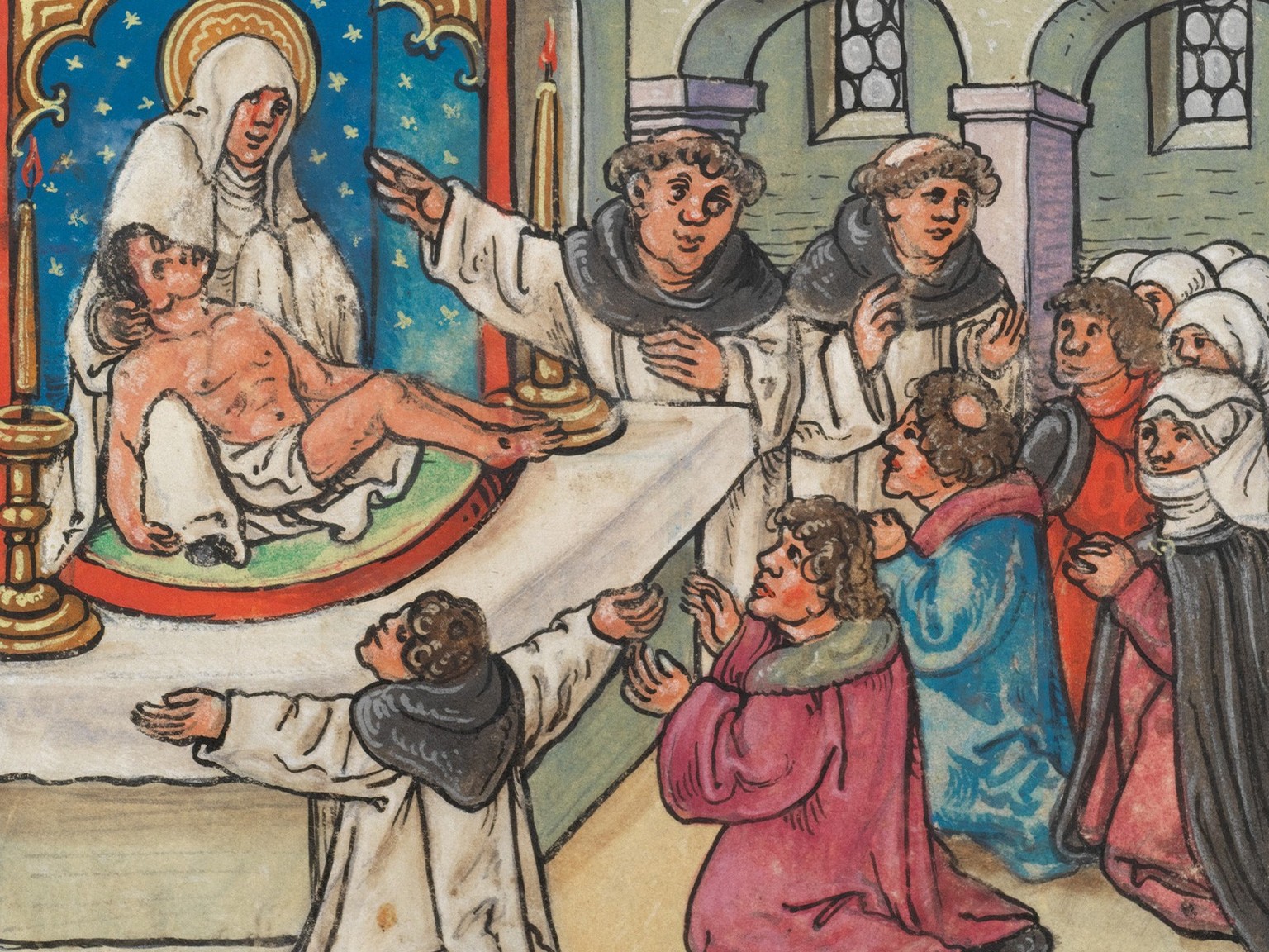 In der Nacht vom 24. auf den 25. Juni 1507 weint die Marienstatue im Dominikanerkloster von Bern blutige Tränen. Wie sich später herausstellt, hatten die Klosterbrüder der Statue die Tränen angemalt.
 ...