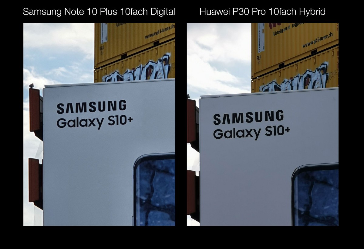 Vergleich Samsung Galaxy Note 10 Plus vs. Huawei P30 Pro Zoom