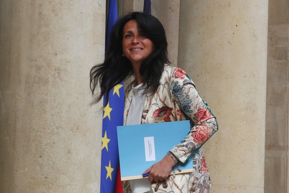 New state secretary in charge of French Speaking affairs, Development and International Partnerships Chrysoula Zacharopoulou arrives at the Elysee Palace for the first cabinet meeting since French Pre ...