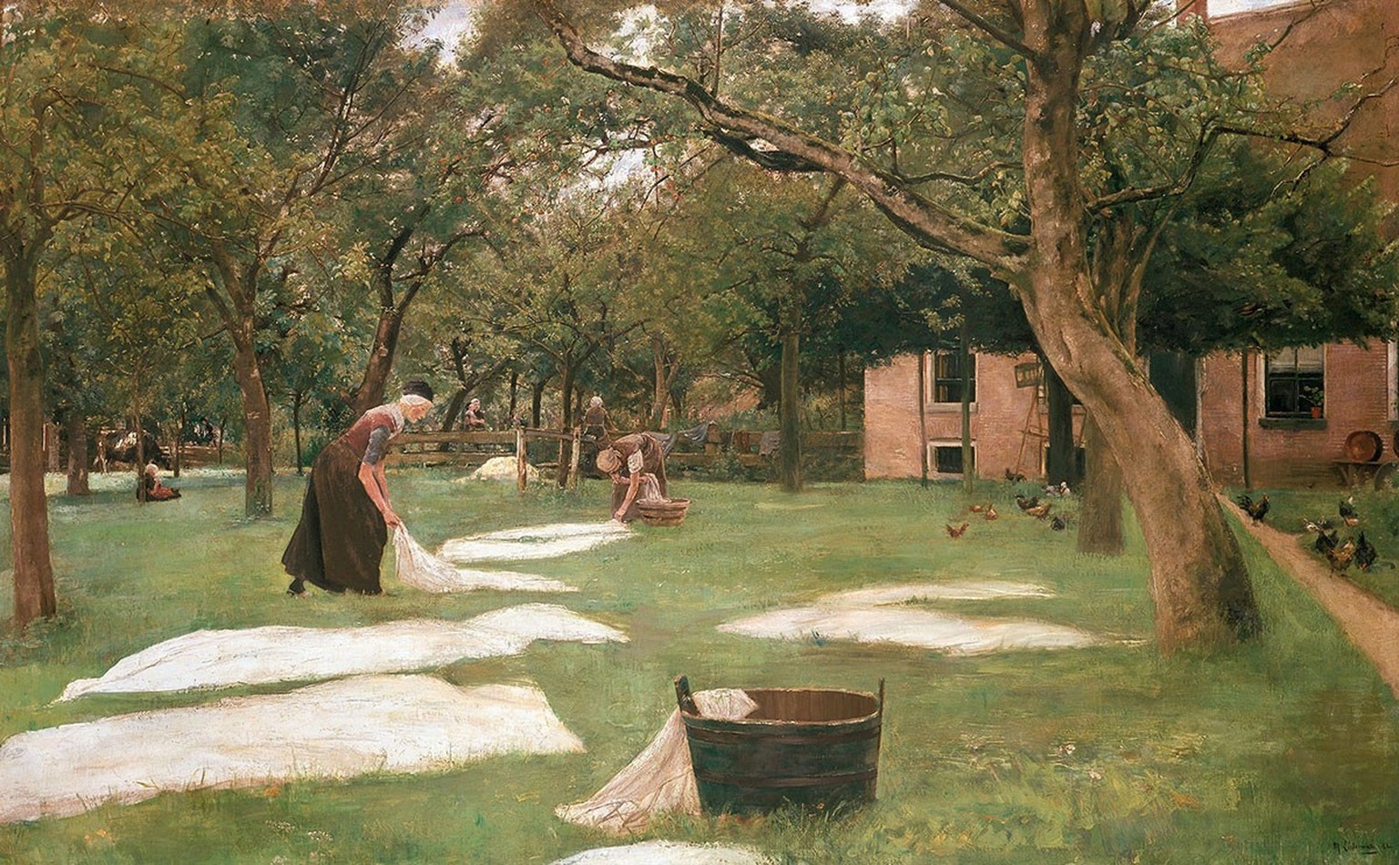 Die Rasenbleiche, von Max Liebermann, 1882.
https://www.wallraf.museum/sammlungen/19-jahrhundert/meisterwerke/max-liebermann-die-rasenbleiche-1882/das-meisterwerk/