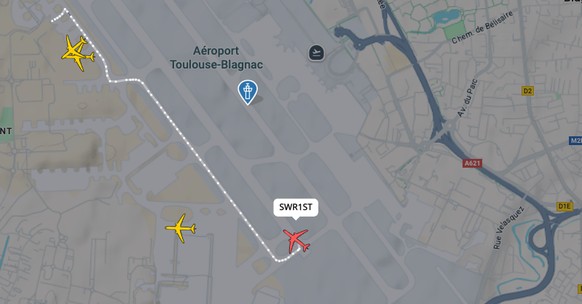 Swiss Flightradar A350 Airbus Toulouse