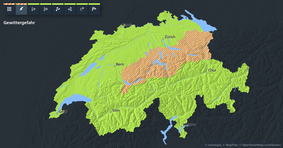 Unwetterwarnung möglich Meteoschweiz