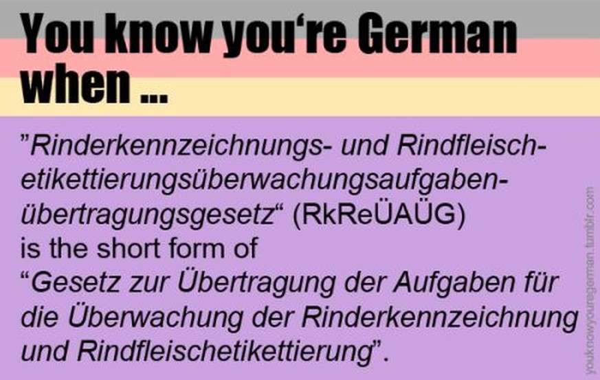 Dieses Wort aus 63 Buchstaben bzw. das entsprechende Gesetz gab es in Deutschland bis 2013 wirklich.