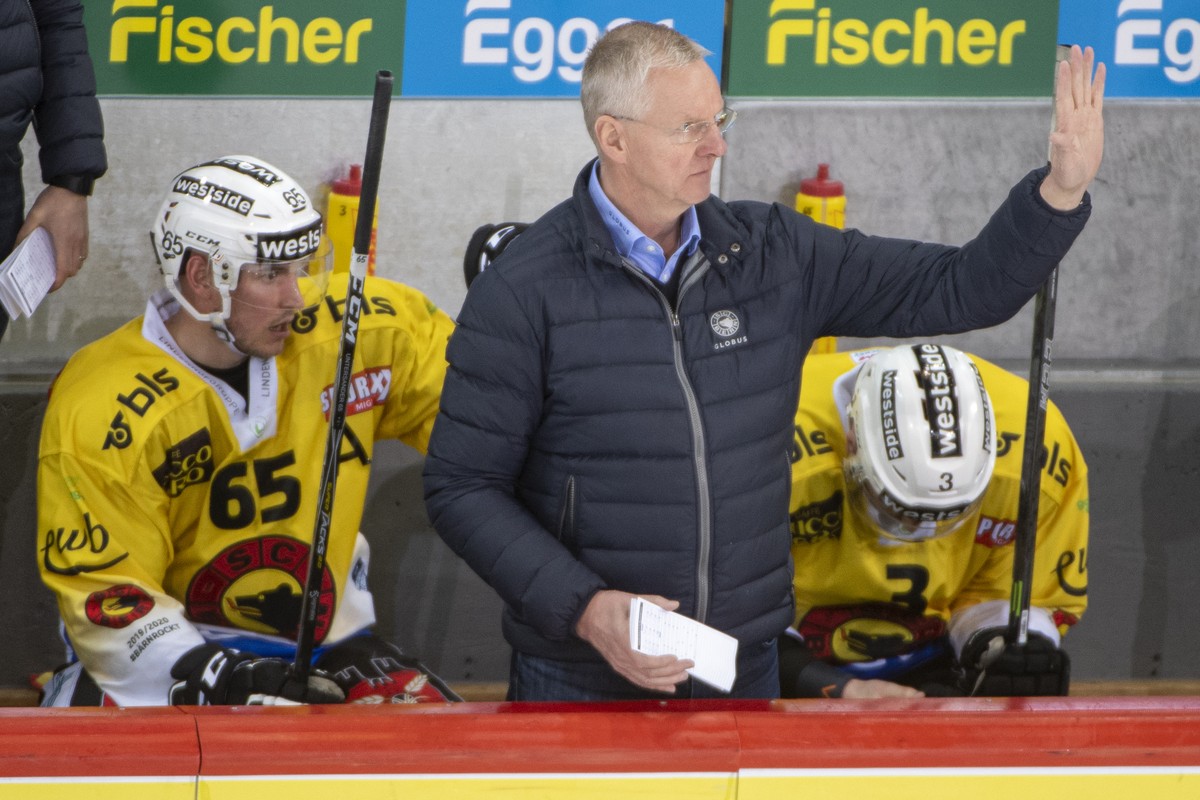 Berns, Headcoach Kari Jalonen, waehrend dem Meisterschaftsspiel der National League, zwischen den SCL Tigers und dem SC Bern, am Freitag 15. November 2019 im Ilfisstadion in Langnau. (KEYSTONE /Marcel ...