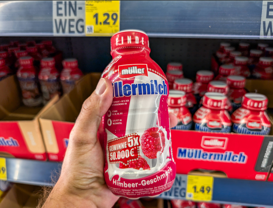 Weil Peter Müller sein Foto nicht in den Medien sehen will, hier stattdessen ein Bild einer Müllermilch.