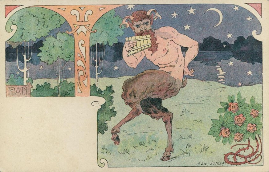 Der Hirtengott Pan aus der griechischen Mythologie.