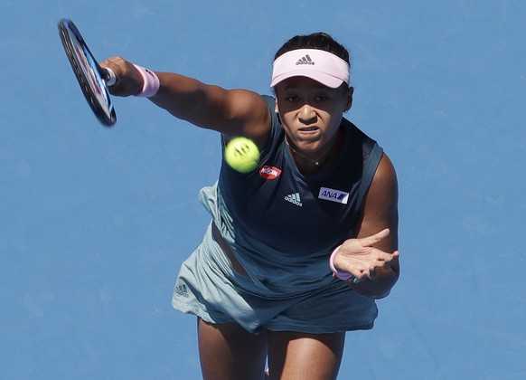 Japan&#039;s Naomi Osaka makes a forehand return to Ukraine&#039;s Elina Svitolina during their quarterfinal match at the Australian Open tennis championships in Melbourne, Australia, Wednesday, Jan.  ...