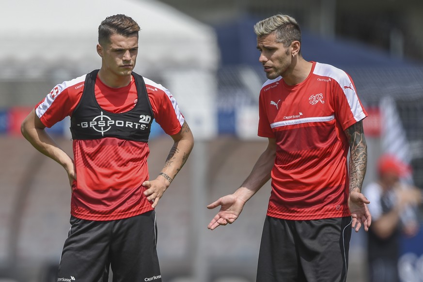 Granit Xhaka und Valon Behrami: Wichtig im Aufsbauspiel und wichtig beim Verhindern von Kontern.