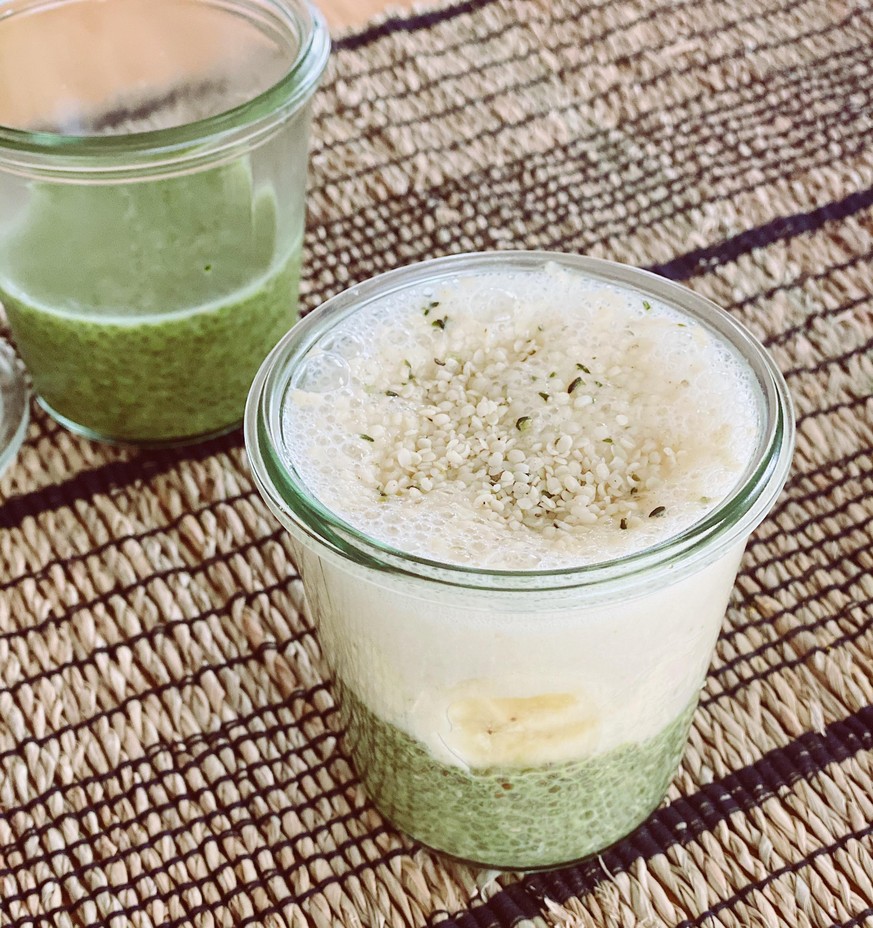 watson Sommer Rezepte, frische Rezepte: Matcha-Chia-Pudding