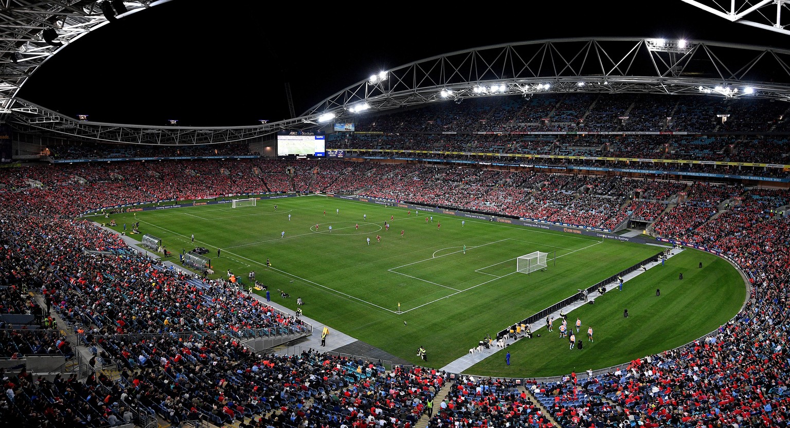 epa05986169 A general view during the exhibition match between Sydney FC and Liverpool FC at ANZ Stadium in Sydney, Australia, 24 May 2017. EPA/DAN HIMBRECHTS AUSTRALIA AND NEW ZEALAND OUT