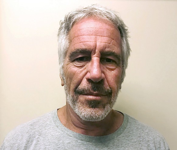 FILE - This March 28, 2017, file photo, provided by the New York State Sex Offender Registry, shows Jeffrey Epstein. A judge has ruled against a Florida newspaper's effort to gain release of state gra ...