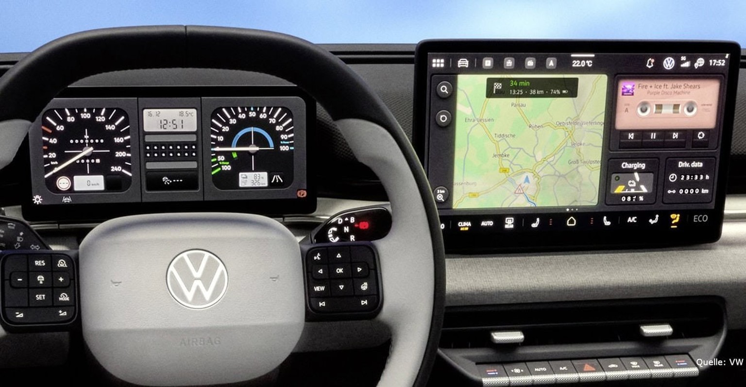 Auf Wunsch lassen sich alle Anzeigen in einem 70er-Jahre-Look darstellen.