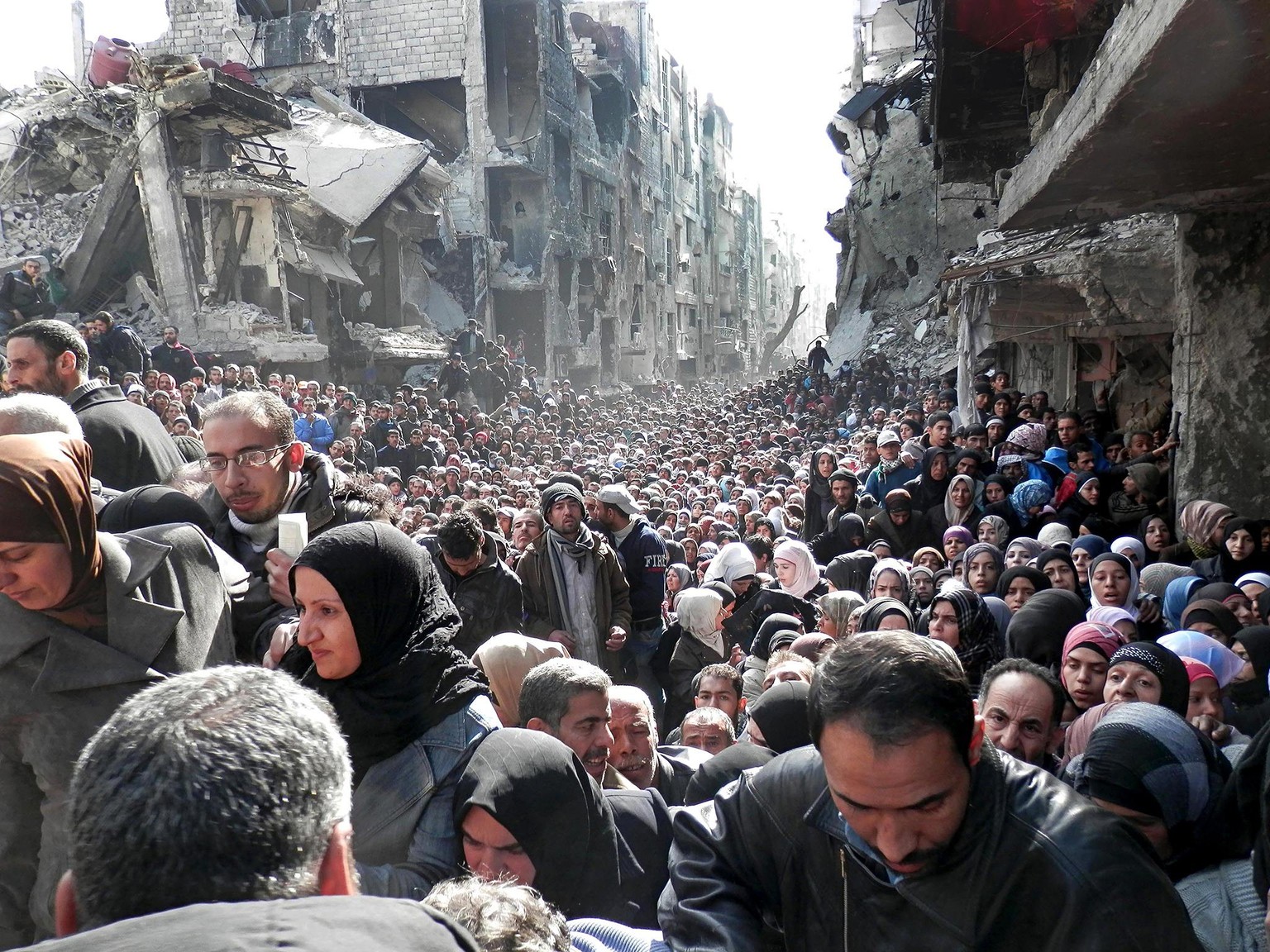 Seit Wochen kämpfen die verbliebenen 18'000 im Damaszener Vorort Yarmouk&nbsp;ums Überleben.