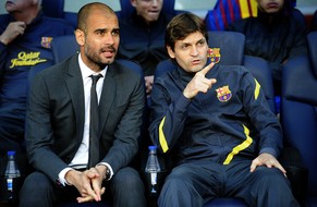 Guardiola (links) und sein damaliger Assistent Vilanova im Jahr 2012.