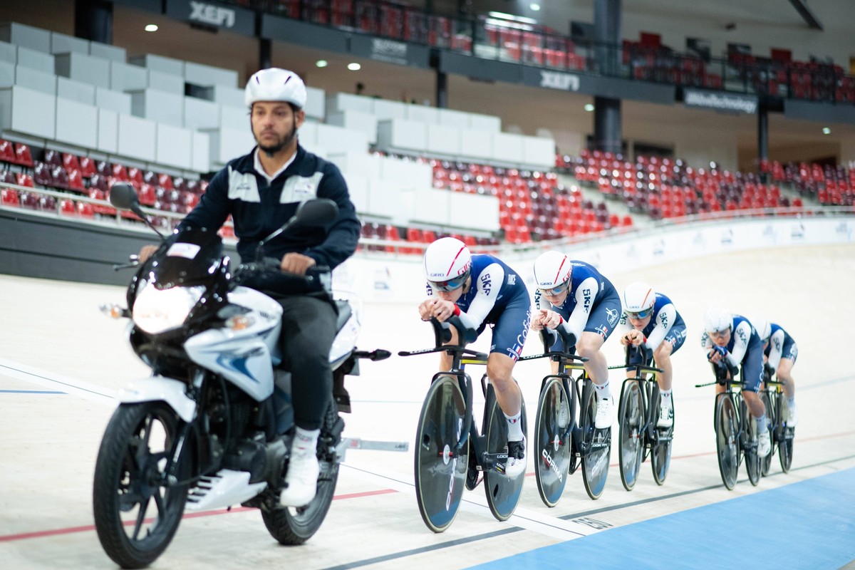Atmosphere during the Media Day of the French Cycling team on June 13, 2024 in Saint Quentin en Yvelines, France. Photo by federico pestellini / panoramic - CYCLISME : Media Day - Saint Quentin en Yve ...
