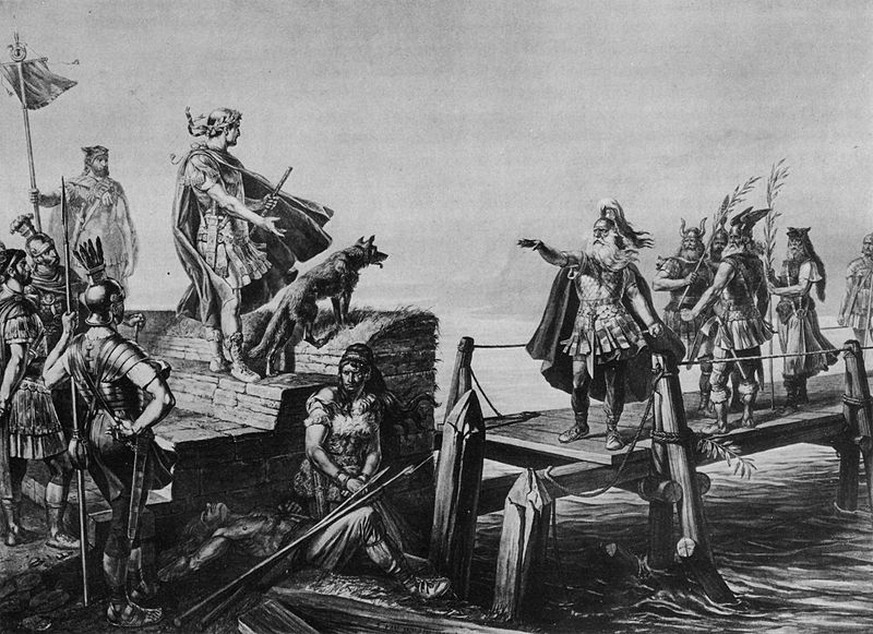 Divico trifft Julius Cäsar
