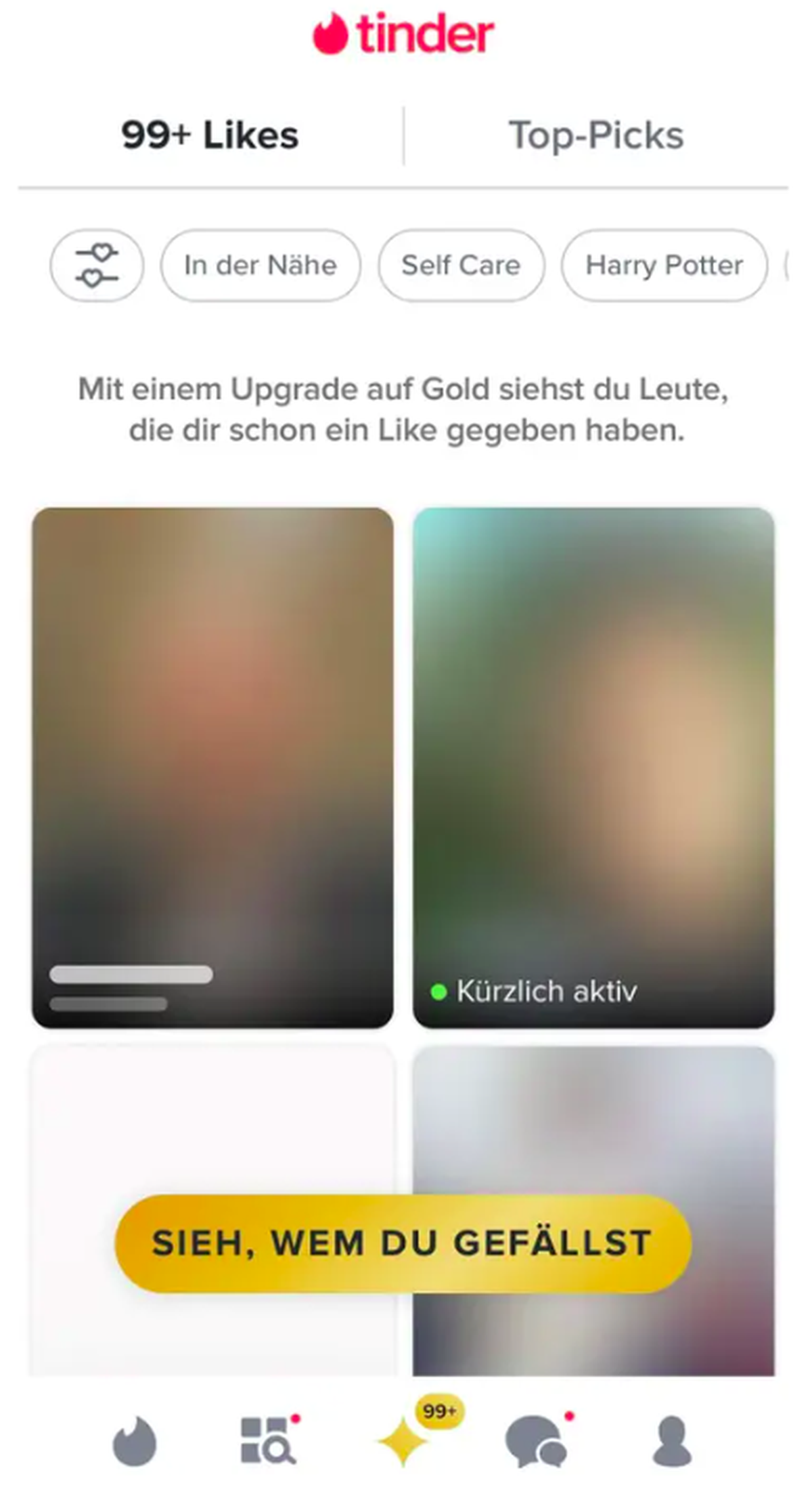 Als Frau erhält man oft viele Likes.