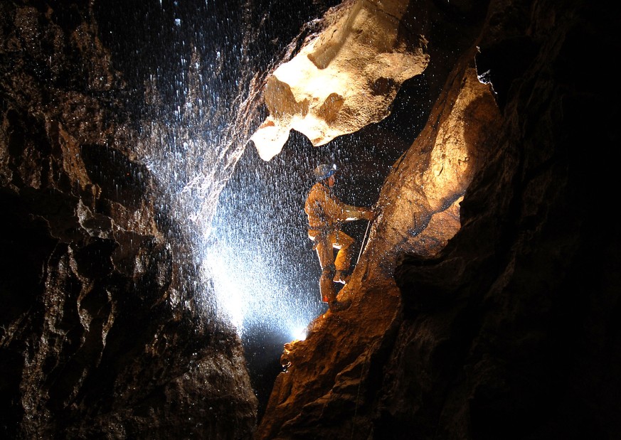 Undatiertes Bild aus der Riesending-Höhle.