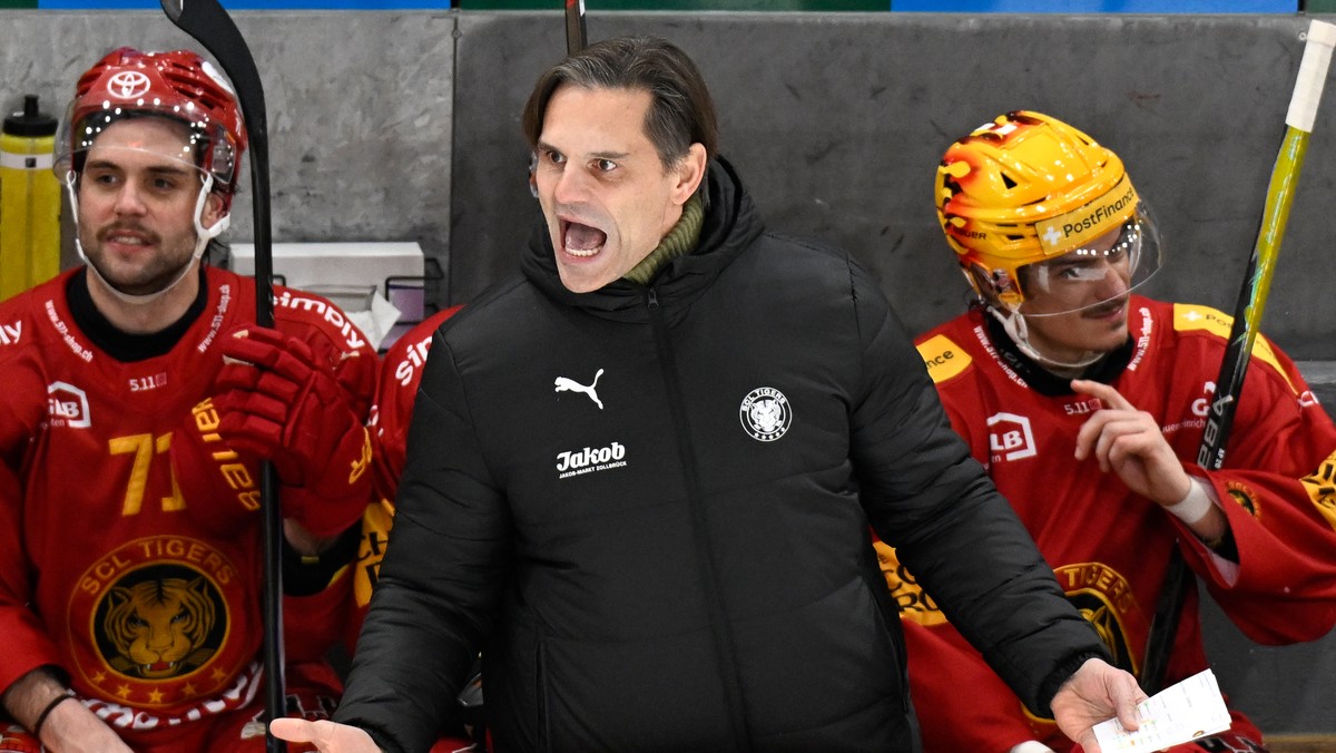 Tigers Head Coach Thierry Paterlini, beim Eishockey-Qualifikationsspiel der National League, zwischen den SCL Tigers und dem HC Genf-Servette, am Freitag, 16. Januar 2026, in der Emmental Versicherung ...